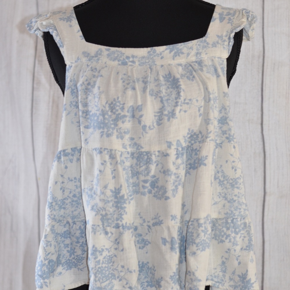(L) Floral Tank  Blouse